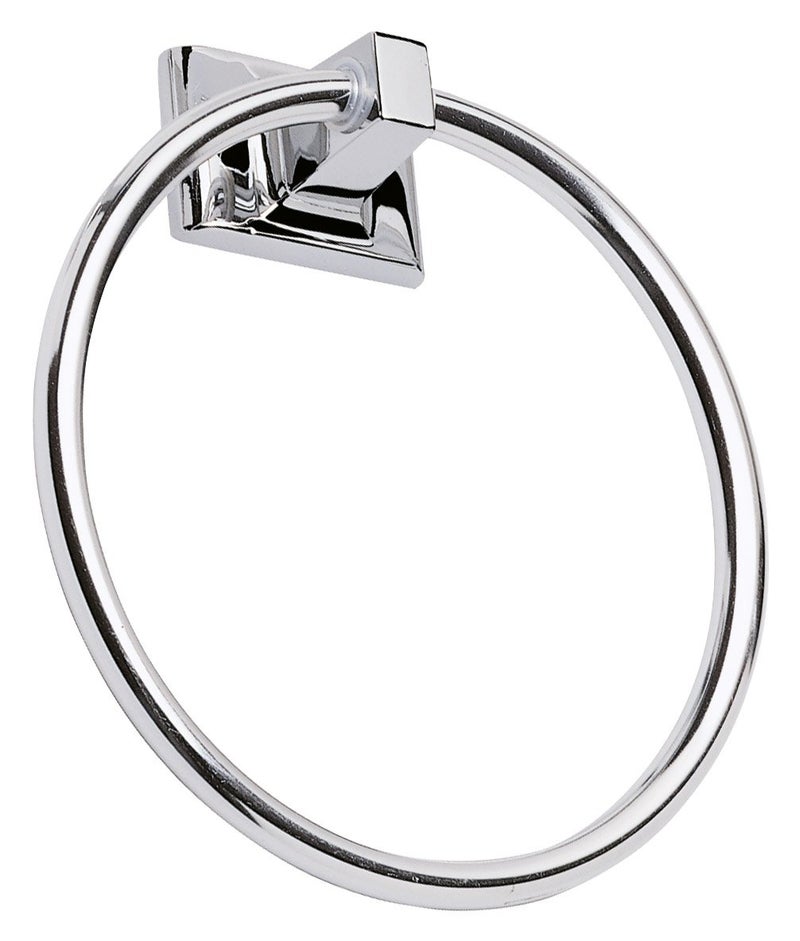Design House Millbridge Towel Ring, Concealed Screws, Standard Wall Mount, Easy Installation, Polished Chrome, 6 in, 5.91 in L x 6.44 in W x 1.65 in H, Item 533091 - Image 1